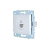 Розетка компьютерная 1-м СП ASTI IP20 RJ45 механизм Cat 5e бел. LEZARD 7081-0288-139