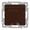 Розетка 1-м СП Accent 6-203-10 16А IP20 250В 2P+E Schuko с крышкой AL/CU венге Intro Б0063454
