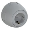Розетка Rotondo с заземл. защ. шторки винтов. контакты сер. OneKeyElectro 7700879