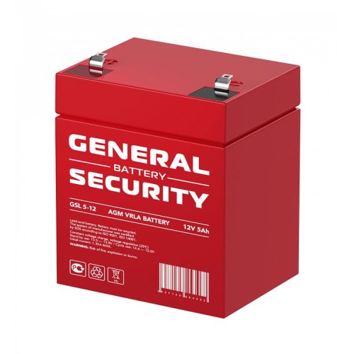 Аккумулятор 12В 5А.ч General Security GSL5-12