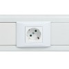 Розетка 45х45 PRO 45град. с заземл. белая EKF E6MR16-028-10-45