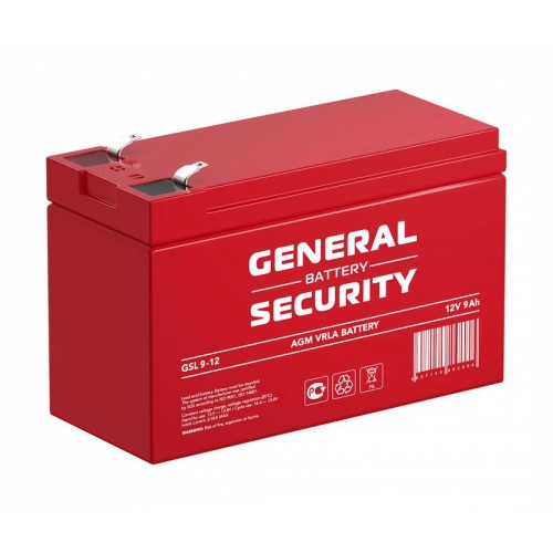 Аккумулятор 12В 9А.ч General Security GSL9-12