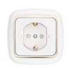 Розетка 1-м СП 16А IP20 с заземл. защ. шторки бел. Bylectrica РС16-268