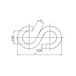Крюк тип «S» 6 Rexant 09-5666