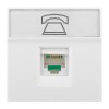 Розетка телефонная 2мод. RJ11 EKF E2MT01-134-10