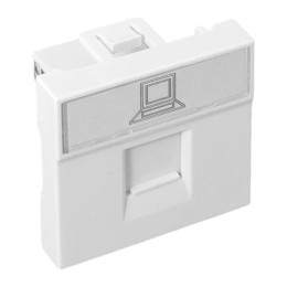 Розетка компьютерная 2мод. RJ45 кат.5E EKF E2MK015E-135-10