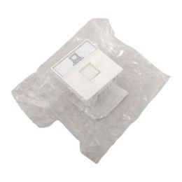 Розетка компьютерная 2мод. RJ45 кат.5E EKF E2MK015E-135-10