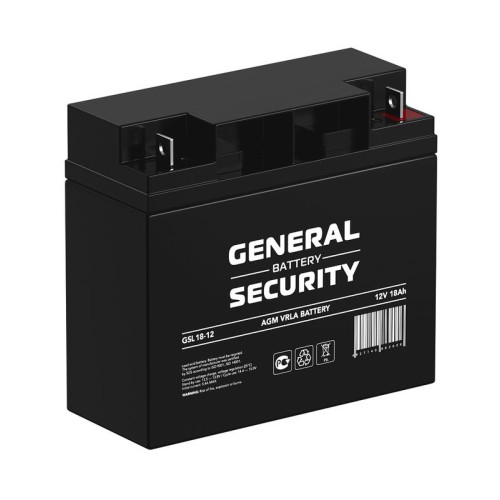Аккумулятор 12В 18А.ч General Security GSL18-12