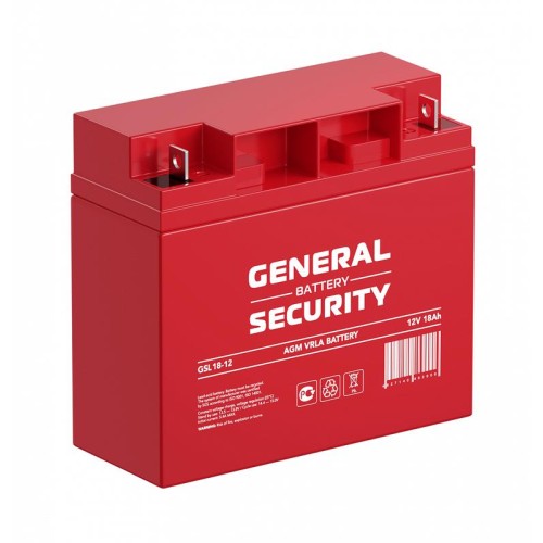 Аккумулятор 12В 18А.ч General Security GSL18-12