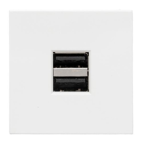 Розетка USB сила тока 2.1А (2 гнезда) без индикатора EKF E2MR2-20USB-10