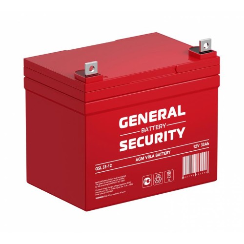 Аккумулятор 12В 33А.ч General Security GSL33-12