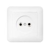 Розетка 1-м СП 16А IP20 без заземл. бел. Bylectrica РС16-299
