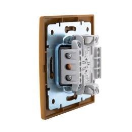 Выключатель 2-кл. СП Mira 10А IP20 с подсветкой ольха LEZARD 701-0701-112