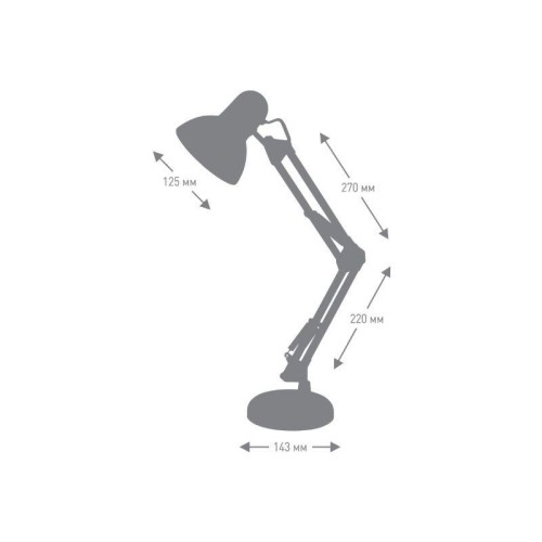 Светильник настольный UF-313 С01 230В 60Вт бел. Ultraflash 14412