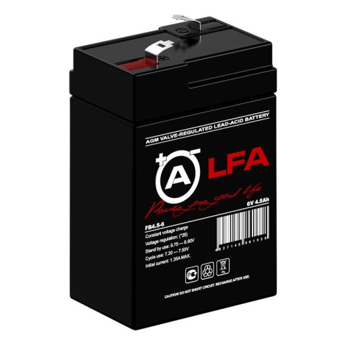 Аккумулятор 6В 4.5А.ч LFA FB4.5-6 LFA
