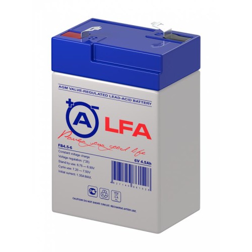 Аккумулятор 6В 4.5А.ч LFA FB4.5-6 LFA