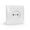 Розетка 1-м СП AVA 16А IP20 без заземл. без защ. шторок в сборе бел. TOKOV LIGHT TKL-AV-R1F-C01