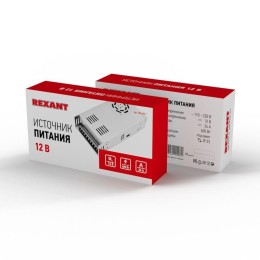 Источник питания Slim 12В DC 34A 400Вт с разъемами под винт без влагозащ. IP23 Rexant 200-400-1