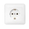 Розетка 1-м СП 16А IP20 с заземл. бел. Bylectrica РС16-300