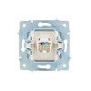 Розетка компьютерная 1-м СП ASTI IP20 RJ45 механизм Cat 5e жемчуж./бел. перламутр. LEZARD 7081-3088-