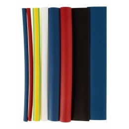 Набор трубок термоусадочных тонкостен. ТТУ 2/1; 4/2; 6/3; 8/4 (ЖЗ; С; К; Ч) 20х8см разноцвет. IEK UD