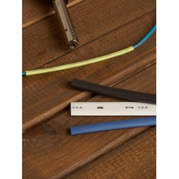 Набор трубок термоусадочных тонкостен. ТТУ 2/1; 4/2; 6/3; 8/4 (ЖЗ; С; К; Ч) 20х8см разноцвет. IEK UD