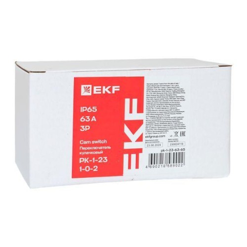 Переключатель кулачковый ПК-1-23 3п 63А "1-0-2" IP65 EKF pk-1-23-63-65