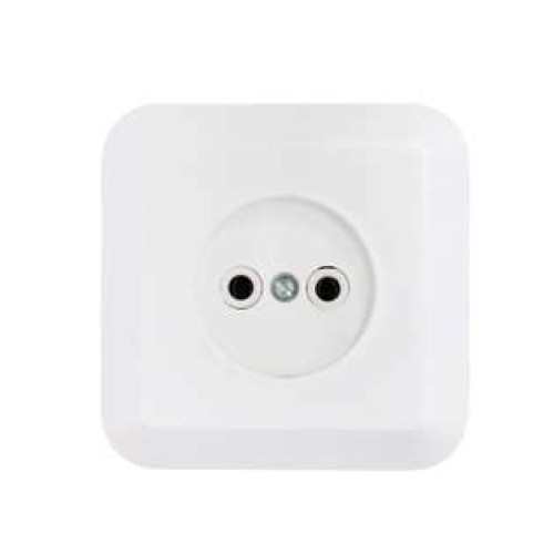 Розетка 1-м СП 16А IP20 без заземл. бел. Bylectrica РС16-204