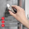 Скребок с выдвижным лезвием обрезиненный корпус в комплекте 5 запасных лезвий (блист.) Rexant 12-496