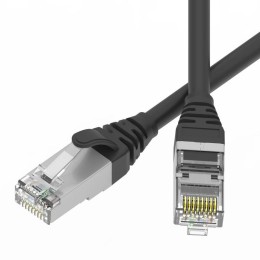 Патч-корд экранированный SLIM CAT6 U/FTP 4х2 28 AWG LSZH 0.2м черн. DKC RN6UF4502BK-28
