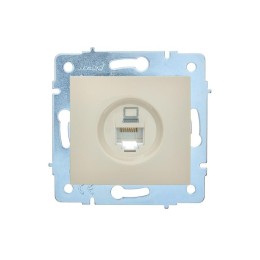 Розетка компьютерная 1-м СП ASTI IP20 RJ45 механизм Cat 5e крем. LEZARD 7081-0388-139
