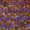 Гирлянда светодиодная "Сеть" 2х0.7м 176LED бел./син. 11Вт 220-240В IP65 провод ПВХ черн. Neon-Night