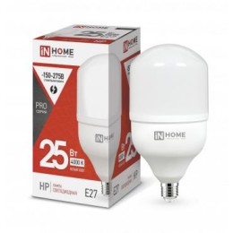 Лампа светодиодная высокомощная LED-HP-PRO 25Вт цилиндр 4000К нейтр. бел. E27 2380лм 230В IN HOME 46