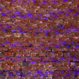 Гирлянда светодиодная "Сеть" 2х1.5м 288LED бел./син. 24Вт 220-240В IP65 с контроллером 8 режимов про