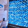 Гирлянда светодиодная "Сеть" 2х1.5м 288LED бел./син. 24Вт 220-240В IP65 с контроллером 8 режимов про