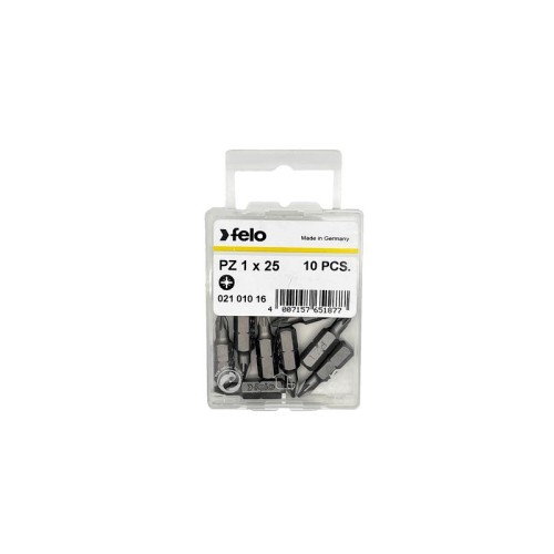 Бита крестовая Industrial PZ 1х25 10шт в пластиковом боксе FELO 02101016
