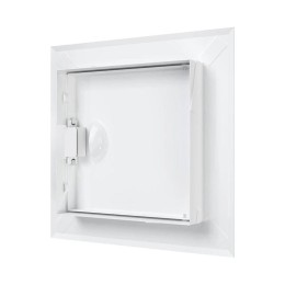 Люк-дверца ревизионная 210х210мм фланец 150х150мм с ручкой сталь покрытие - полимер EVECS ЛТ1515Мп