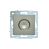 Розетка компьютерная 1-м СП ASTI IP20 RJ45 механизм Cat 5e платина. LEZARD 7081-3588-139