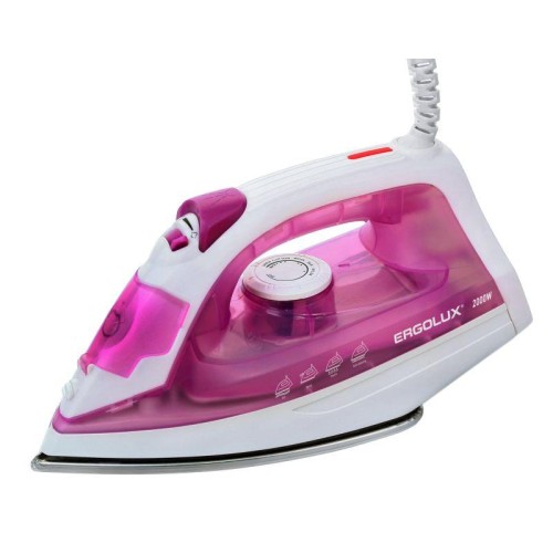 Утюг паровой ELX-SI05-C39 2000Вт электр. 220-240В тефлон фиол./бел. Ergolux 13976
