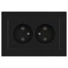 Розетка 2-м СП Accent 6-204-05 16А IP20 250В 2P AL/CU антрацит Intro Б0063465