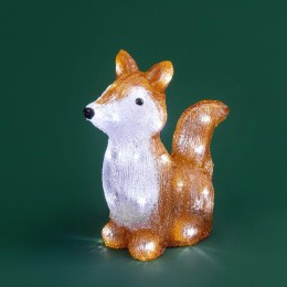 Фигура светодиодная акриловая "Лисенок" 28х15х26см 30LED 1Вт IP20 элементы питания 2хAA (не в компл.