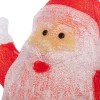Фигура светодиодная акриловая "Приветствующий Санта Клаус" 76х47х120см 6Вт IP65 понижающ. трансф. в