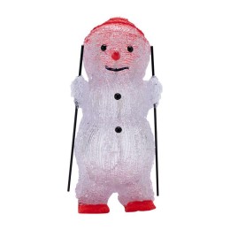 Фигура светодиодная акриловая "Снеговик на лыжах" 16х20х29см 30LED 1Вт IP20 элементы питания 3хAA (н