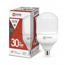 Лампа светодиодная высокомощная LED-HP-PRO 30Вт цилиндр 4000К нейтр. бел. E27 2850лм 230В IN HOME 46