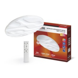 Светильник светодиодный COMFORT WAVE 55Вт 3000-6500К 4400лм 230В 400х70мм с пультом ДУ IN HOME 46906