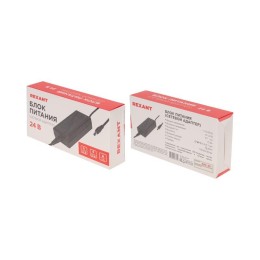 Источник питания 220В AC/24В DC 3А 72Вт с DC разъемом подключения 5.5х2.1 без влагозащ. IP23 Rexant