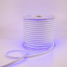 Шнур светодиодный гибкий неон LED SMD 8х16мм 120LED/м двустор. син. (уп.100м) Neon-Night 131-093