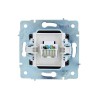 Розетка компьютерная 1-м СП ASTI IP20 RJ45 механизм Cat 5e черн. бархат LEZARD 7081-4288-139
