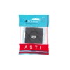 Розетка компьютерная 1-м СП ASTI IP20 RJ45 механизм Cat 5e черн. бархат LEZARD 7081-4288-139
