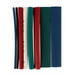 Набор трубок термоусадочных тонкостен. ТТУ 2/1; 4/2; 6/3; 8/4 (З; С; К; Ч) 20х8см разноцвет. IEK UDR